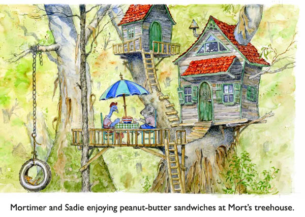 A Koala Bear’s Tree House (complete with tire swing). Just the sort of place artist Jim Harris hopes to have someday… high in the gum trees of Australia.